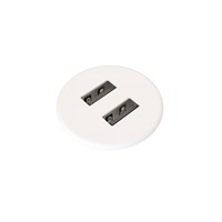 Axessline Micro - 2 USB-A charger 10W, white